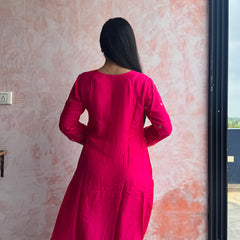 Rani Pink Kurti Set