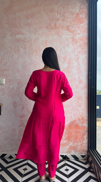 Rani Pink Kurti Set