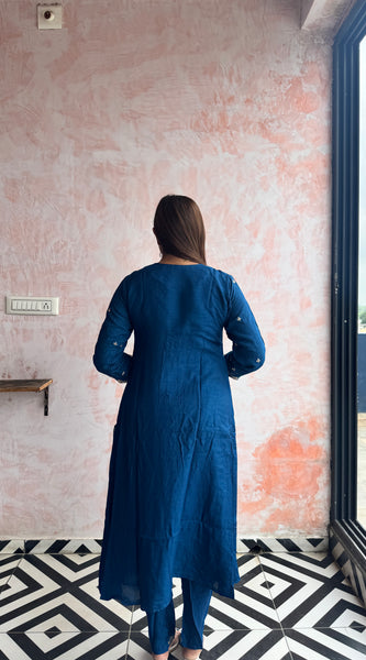Teal Blue Kurti Set