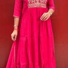 Rani Pink Kurti Set