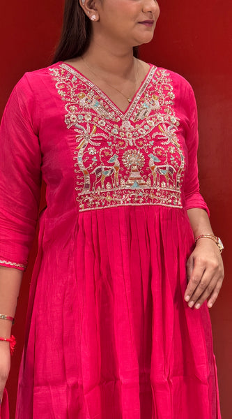 Rani Pink Kurti Set