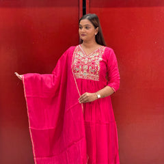 Rani Pink Kurti Set