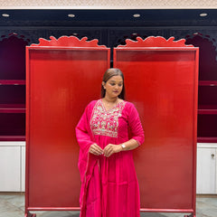 Rani Pink Kurti Set