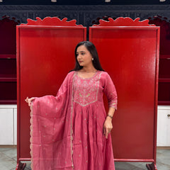 Rose Pink Kurti Set
