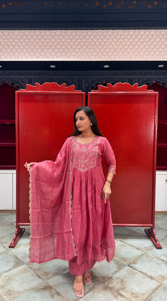 Rose Pink Kurti Set