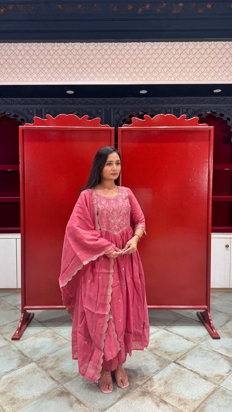 Rose Pink Kurti Set