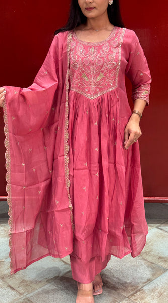 Rose Pink Kurti Set