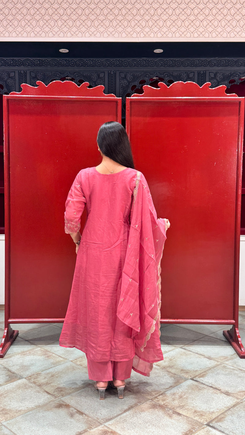 Rose Pink Kurti Set