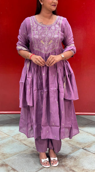 Lavender Kurti Set