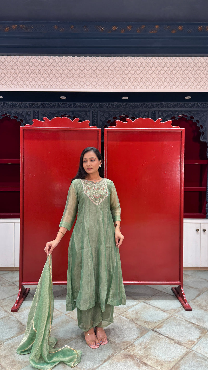 Sage Green Kurti Set