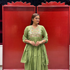 Pistachio Green Kurti Set