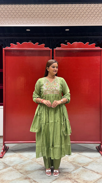 Pistachio Green Kurti Set