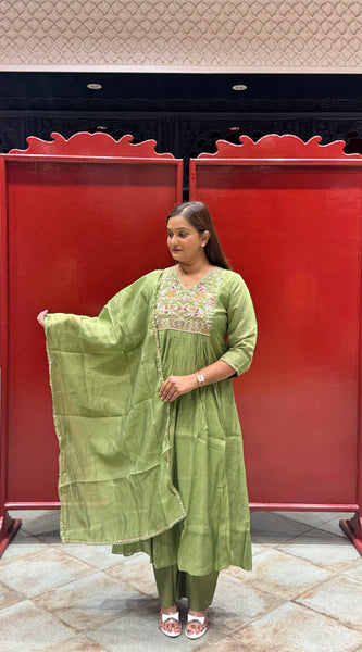Pistachio Green Kurti Set
