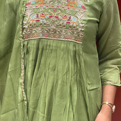 Pistachio Green Kurti Set