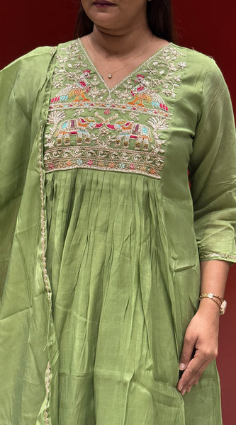 Pistachio Green Kurti Set