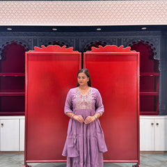 Mauve Purple Kurti Set