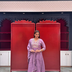Mauve Purple Kurti Set