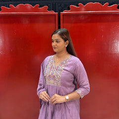 Mauve Purple Kurti Set