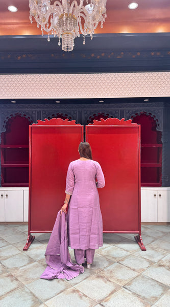 Mauve Purple Kurti Set