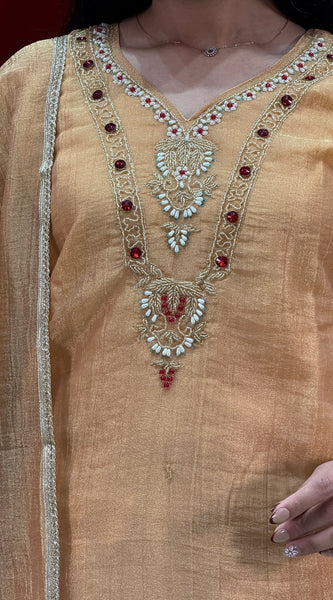 Mustard Gold Kurti Set