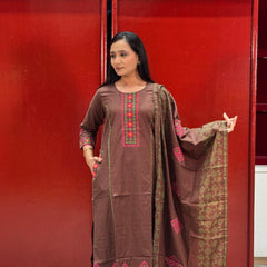Chocolate Brown Kurti Set