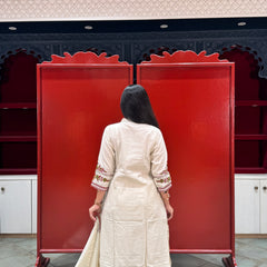 Off-White Kurti Set
