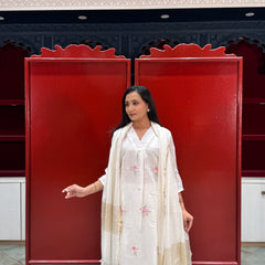 Ivory White Kurti Set