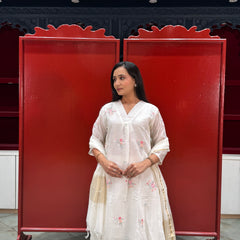 Ivory White Kurti Set