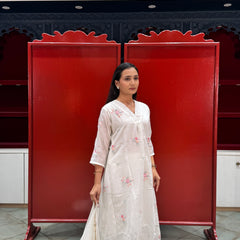 Ivory White Kurti Set