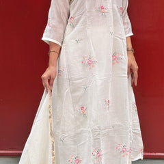 Ivory White Kurti Set