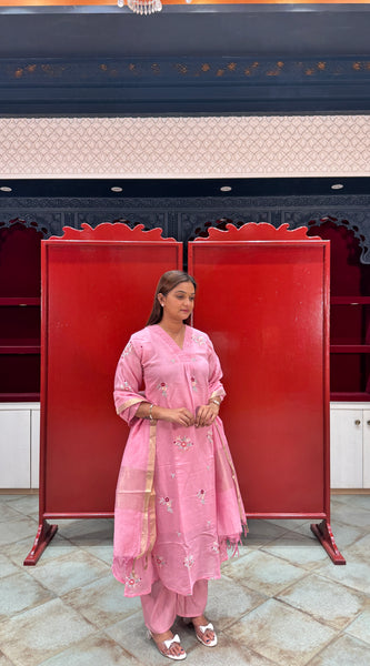 Blush Pink Kurti Set