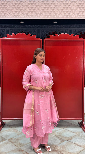 Blush Pink Kurti Set