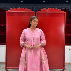 Blush Pink Kurti Set