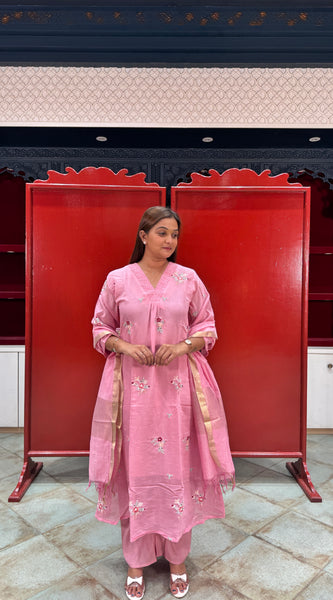 Blush Pink Kurti Set
