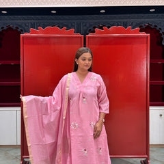 Blush Pink Kurti Set