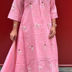 Blush Pink Kurti Set