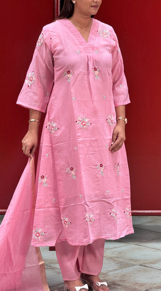 Blush Pink Kurti Set
